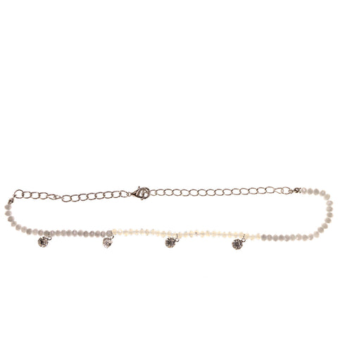 Mi Amore Choker-Necklace Pink/Silver-Tone