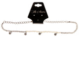 Mi Amore Choker-Necklace Pink/Silver-Tone