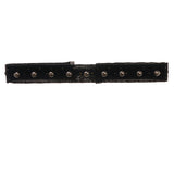 Mi Amore 2 in. extender Choker-Necklace Black/Silver-Tone