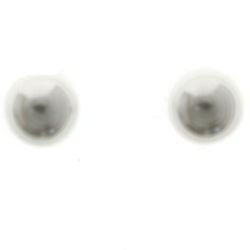Mi Amore 925 Sterling Silver Stud-Earrings Silver/White