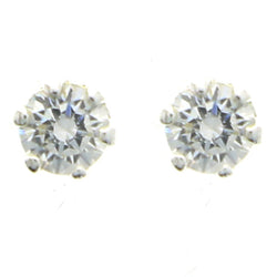 Mi Amore 925 Sterling Silver Stud-Earrings Silver