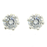 Mi Amore 925 Sterling Silver Stud-Earrings Silver