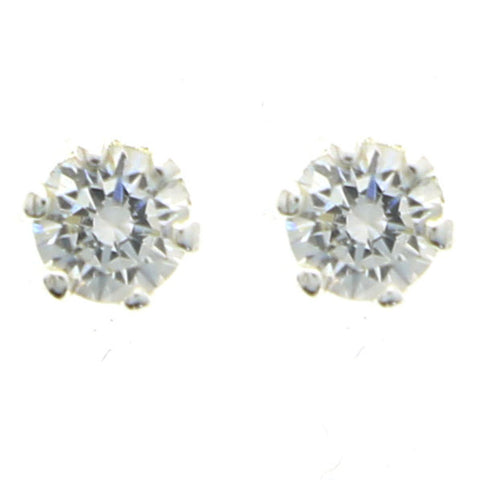 Mi Amore 925 Sterling Silver Stud-Earrings Silver