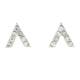 Mi Amore 925 Sterling Silver Stud-Earrings Silver
