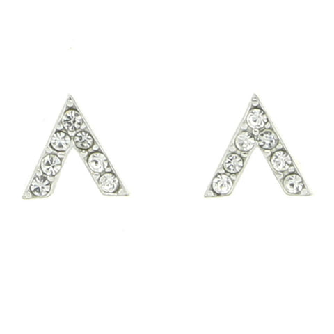 Mi Amore 925 Sterling Silver Stud-Earrings Silver