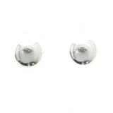 Mi Amore 925 Sterling Silver Stud-Earrings Silver