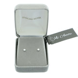 Mi Amore 925 Sterling Silver Stud-Earrings Silver