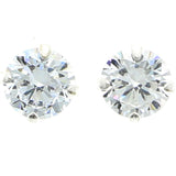 Mi Amore 925 Sterling Silver Stud-Earrings Silver