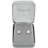 Mi Amore 925 Sterling Silver Stud-Earrings Silver