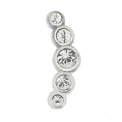 Mi Amore 925 Sterling Silver 16G Helix 1/4" Long Post Body-Jewelry Silver