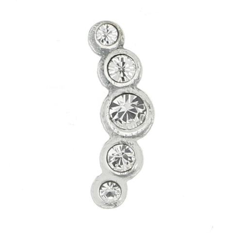 Mi Amore 925 Sterling Silver 16G Helix 1/4" Long Post Body-Jewelry Silver