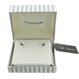 Mi Amore 925 Sterling Silver Hoop-Earrings Silver