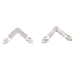 Mi Amore 925 Sterling Silver Stud-Earrings Silver