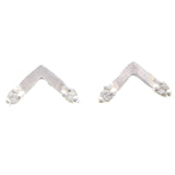 Mi Amore 925 Sterling Silver Stud-Earrings Silver