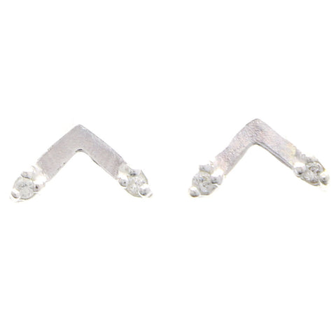 Mi Amore 925 Sterling Silver Stud-Earrings Silver