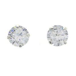 Mi Amore 925 Sterling Silver Stud-Earrings Silver