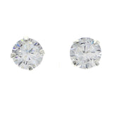 Mi Amore 925 Sterling Silver Stud-Earrings Silver