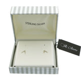 Mi Amore 925 Sterling Silver Stud-Earrings Silver
