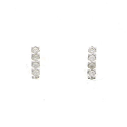 Mi Amore 925 Sterling Silver Stud-Earrings Silver