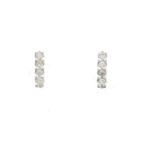 Mi Amore 925 Sterling Silver Stud-Earrings Silver