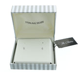 Mi Amore 925 Sterling Silver Stud-Earrings Silver