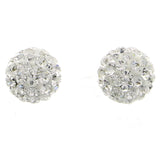 Mi Amore 925 Sterling Silver Stud-Earrings Silver