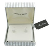 Mi Amore 925 Sterling Silver Stud-Earrings Silver