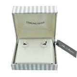 Mi Amore 925 Sterling Silver Hoop-Earrings Silver