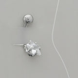 Mi Amore Surgical Steel  Star Shape Navel Ring 14G 10mm Post Body-Jewelry Silver