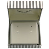 Mi Amore 925 Sterling Silver Triangle Stud-Earrings Silver
