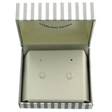 Mi Amore 925 Sterling Silver Horseshoe Stud-Earrings Silver