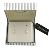 Mi Amore 925 Sterling Silver Star Stud-Earrings Silver