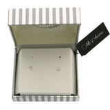 Mi Amore 925 Sterling Silver Cube Stud-Earrings Silver