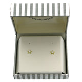 Mi Amore 925 Sterling Silver Star Stud-Earrings Gold-Vermeil