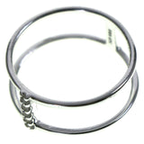 Mi Amore 925 Sterling Silver Cubic-Zirconia Sized-Ring Silver & Clear Size 6.00