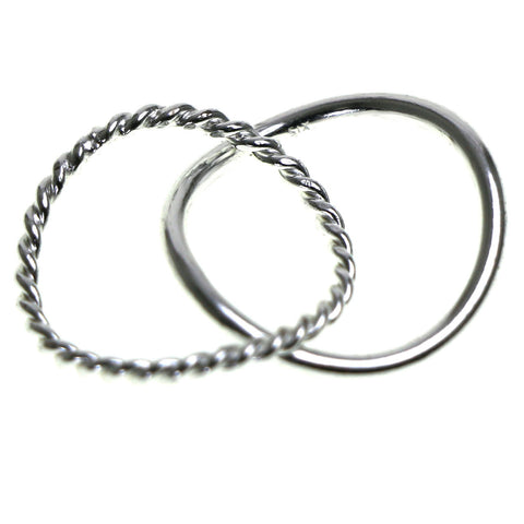 Mi Amore 925 Sterling Silver Sized-Ring Silver Size 6.50