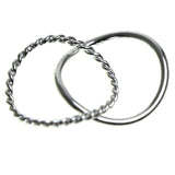 Mi Amore 925 Sterling Silver Sized-Ring Silver Size 7.50