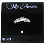 Mi Amore 925 Sterling Silver Sized-Ring Silver Size 7.50