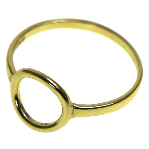 Mi Amore 925 Sterling Silver Sized-Ring Gold-Vermeil Size 6.50