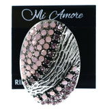 Mi Amore Zebra Stripe Adjustable-Ring Pink/Purple Size: Adjustable