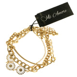 Mi Amore Adjustable Bracelet-Set Gold-Tone