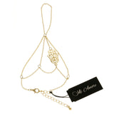 Mi Amore Ring Adjustable Extender Bangle-Bracelet Gold-Tone
