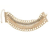 Mi Amore Adjustable Bangle-Bracelet Gold-Tone