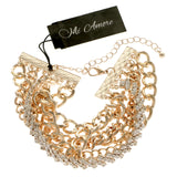 Mi Amore Adjustable Bangle-Bracelet Gold-Tone