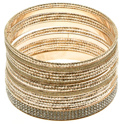 Mi Amore Glitter Bracelet-Set Gold-Tone