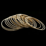 Mi Amore Glitter Bracelet-Set Gold-Tone