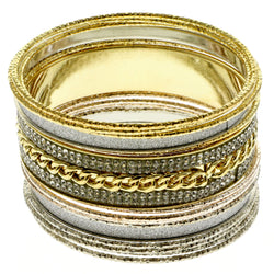 Mi Amore Glitter Bracelet-Set Gold-Tone/Silver-Tone