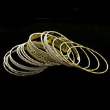 Mi Amore Glitter Bracelet-Set Gold-Tone/Silver-Tone