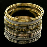 Mi Amore Glitter Bracelet-Set Gold-Tone/Silver-Tone