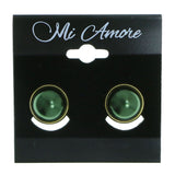 Mi Amore Clip-On-Earrings Gold-Tone/Green